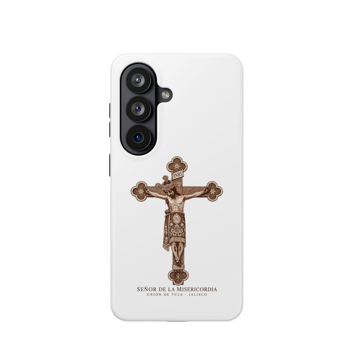 Magnetic Impact-Resistant Phone Case | Señor de la Misericordia Crucifix Design