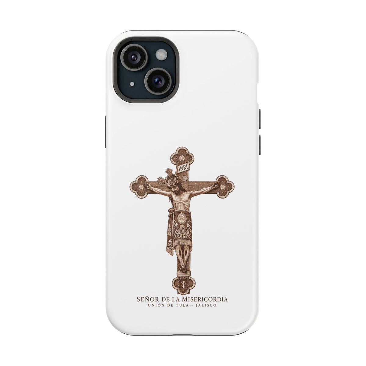 Magnetic Impact-Resistant Phone Case | Señor de la Misericordia Crucifix Design