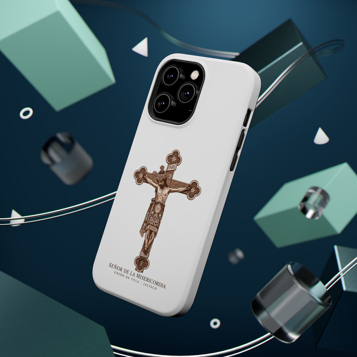 Magnetic Impact-Resistant Phone Case | Señor de la Misericordia Crucifix Design