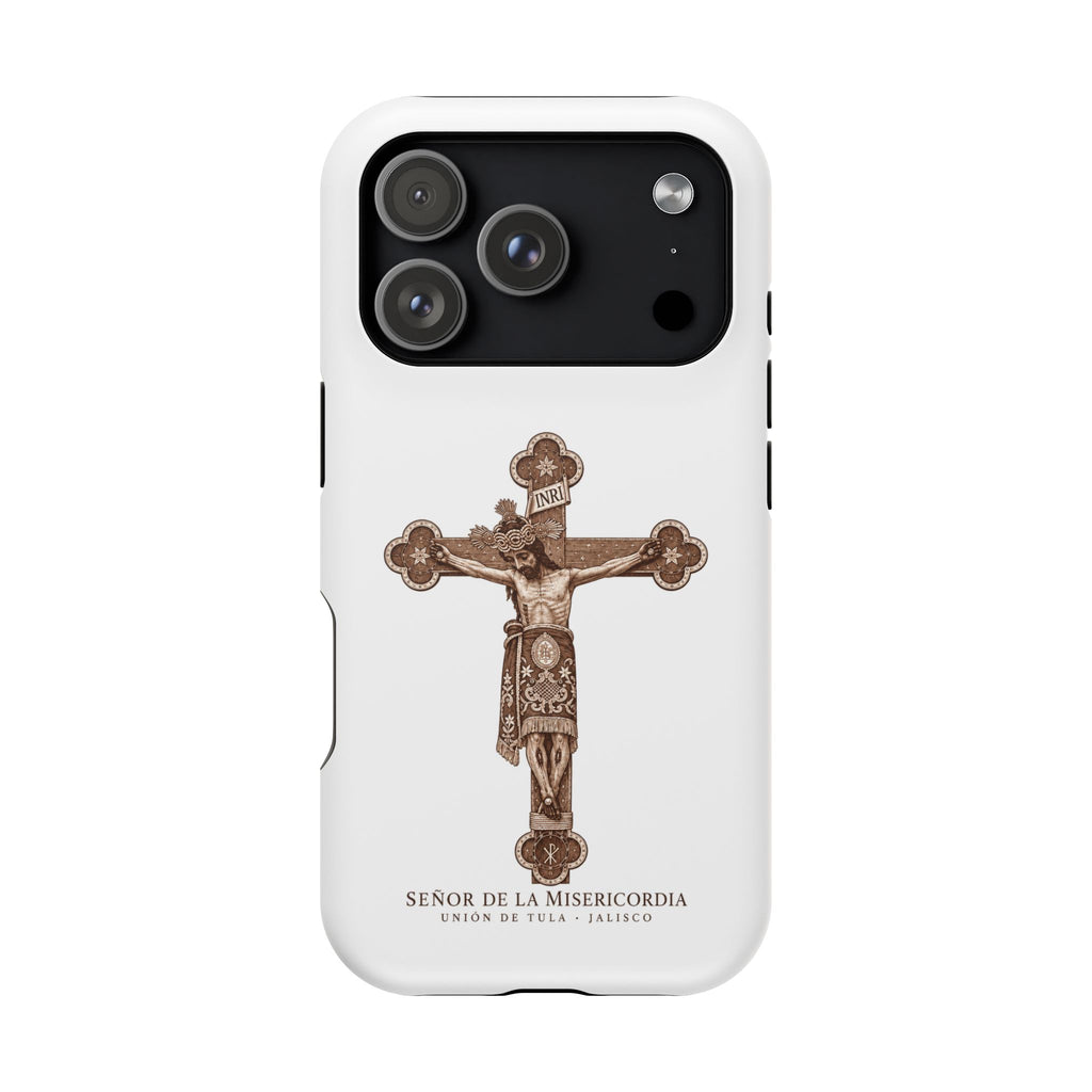 Magnetic Impact-Resistant Phone Case | Señor de la Misericordia Crucifix Design