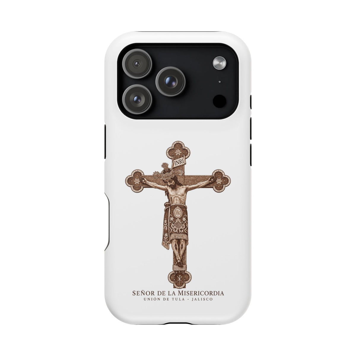 Magnetic Impact-Resistant Phone Case | Señor de la Misericordia Crucifix Design