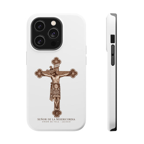 Magnetic Impact-Resistant Phone Case | Señor de la Misericordia Crucifix Design