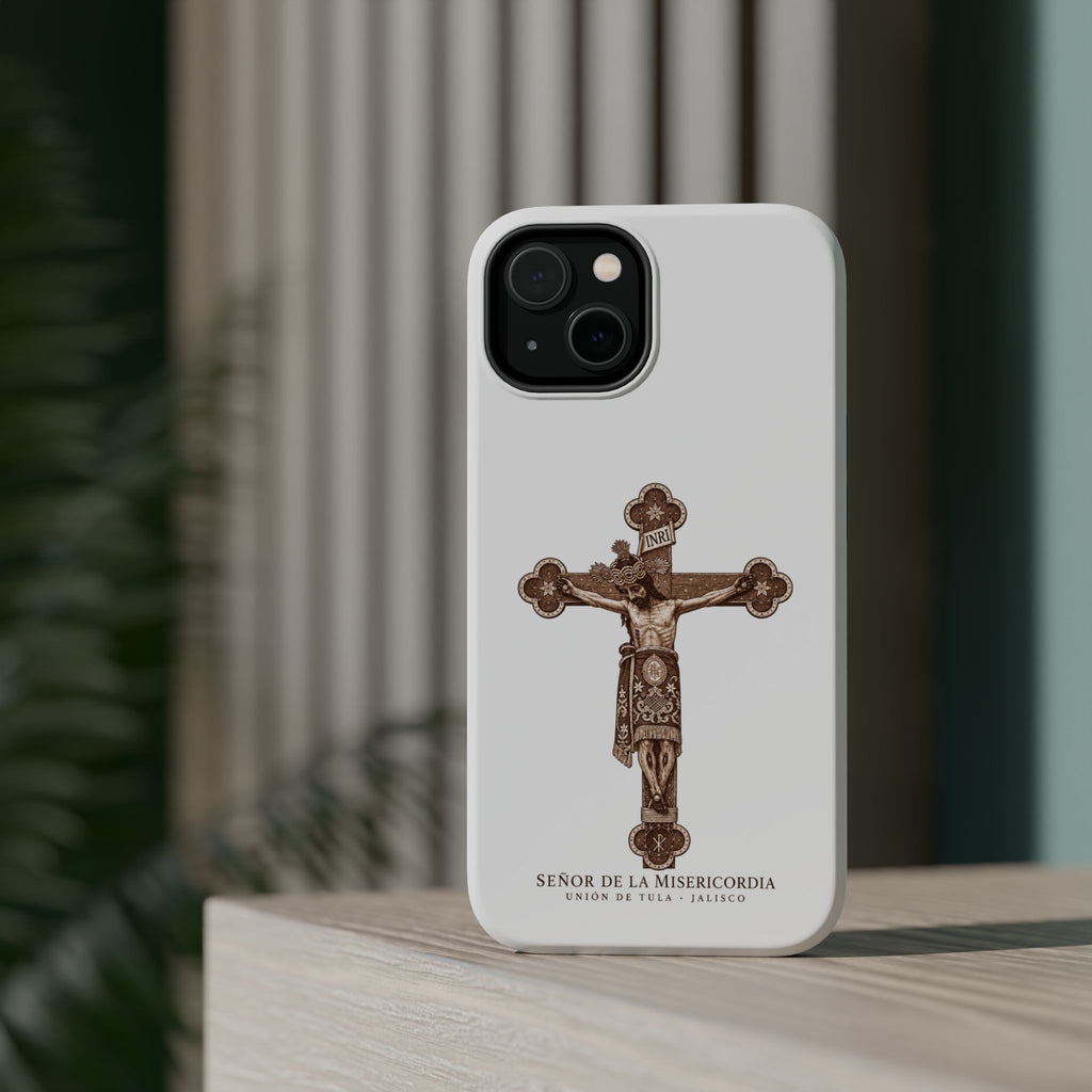Magnetic Impact-Resistant Phone Case | Señor de la Misericordia Crucifix Design