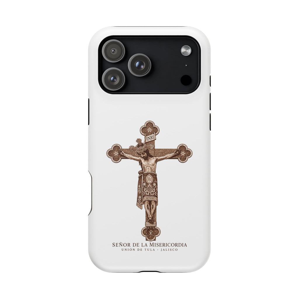 Magnetic Impact-Resistant Phone Case | Señor de la Misericordia Crucifix Design
