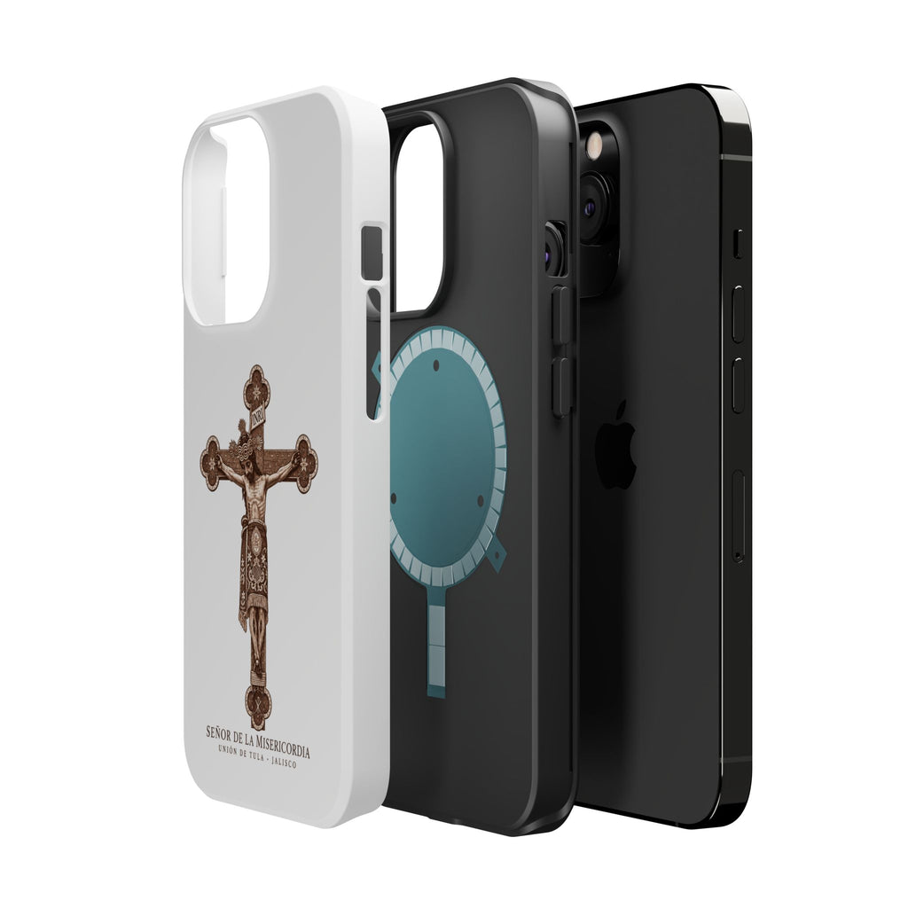 Magnetic Impact-Resistant Phone Case | Señor de la Misericordia Crucifix Design