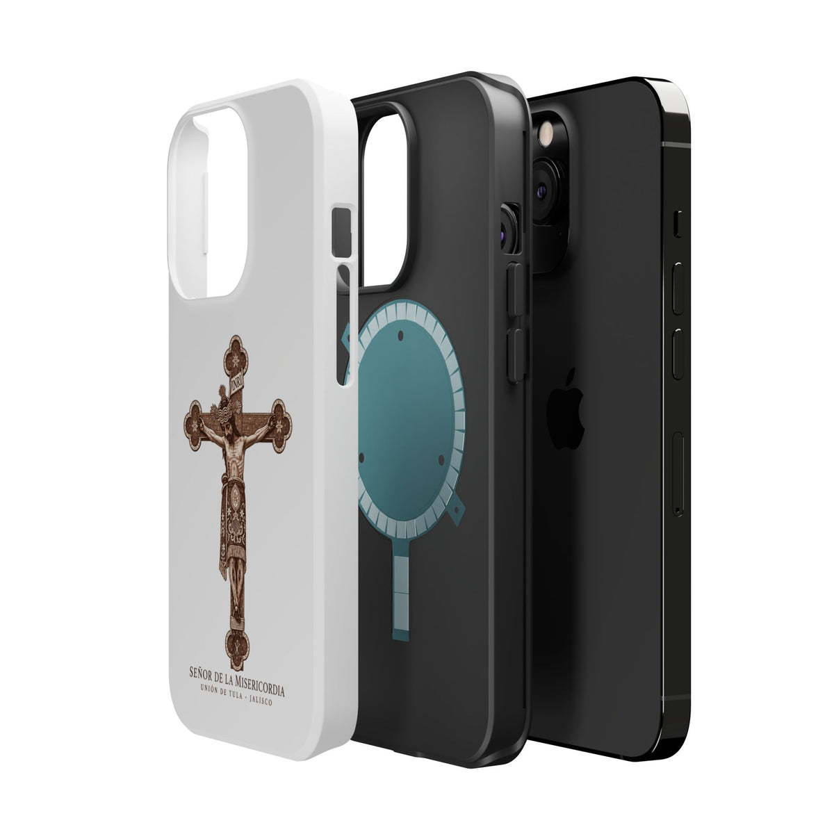 Magnetic Impact-Resistant Phone Case | Señor de la Misericordia Crucifix Design