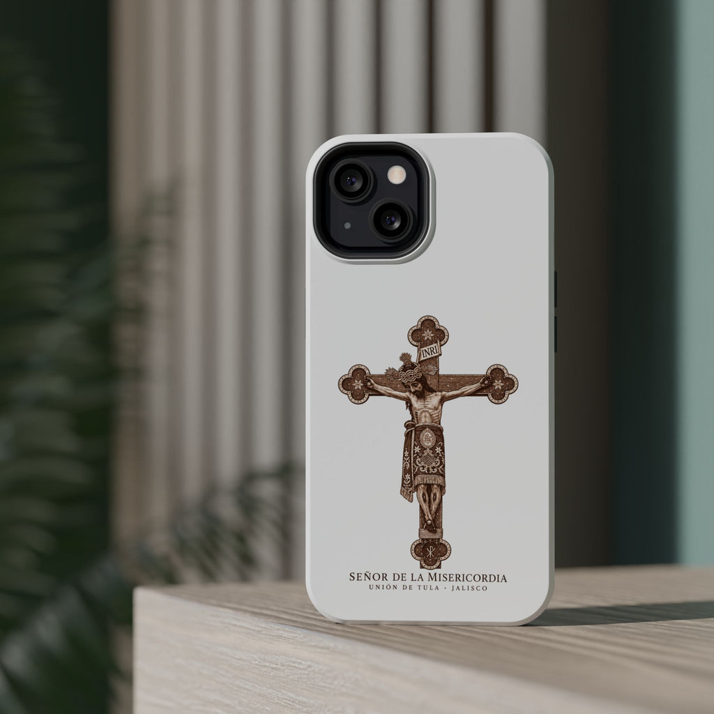 Magnetic Impact-Resistant Phone Case | Señor de la Misericordia Crucifix Design
