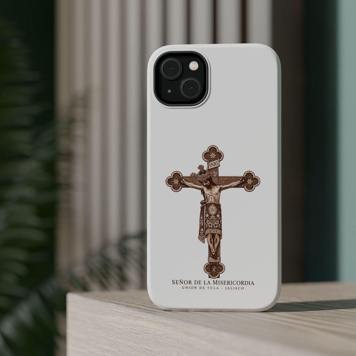 Magnetic Impact-Resistant Phone Case | Señor de la Misericordia Crucifix Design