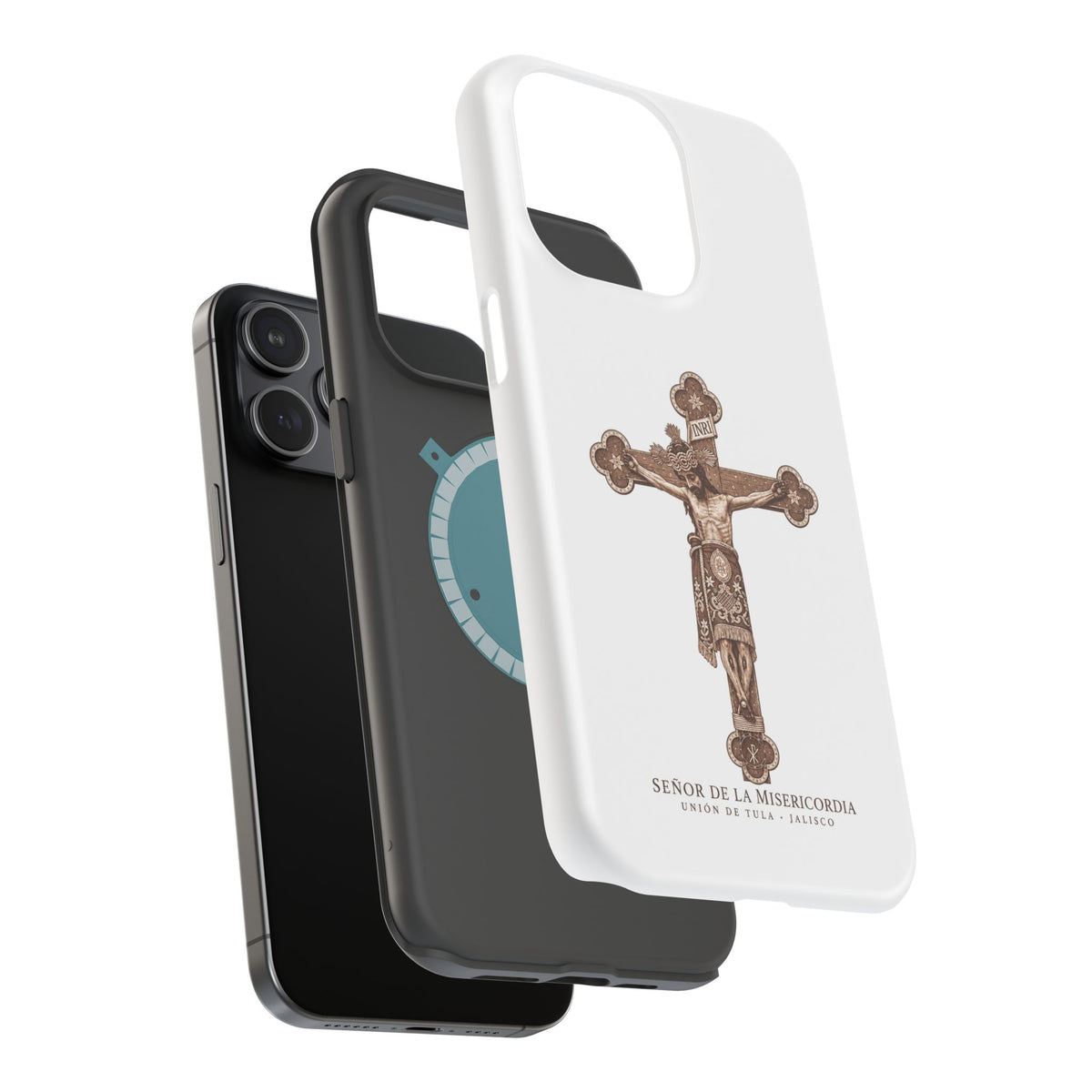 Magnetic Impact-Resistant Phone Case | Señor de la Misericordia Crucifix Design