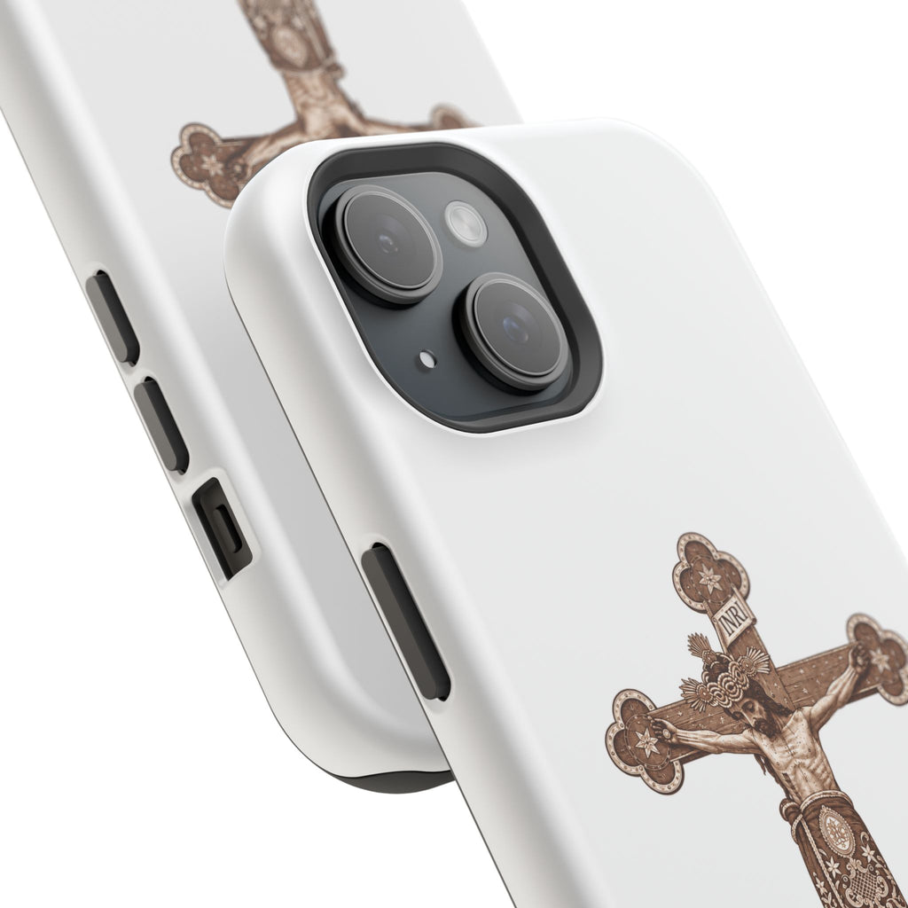 Magnetic Impact-Resistant Phone Case | Señor de la Misericordia Crucifix Design