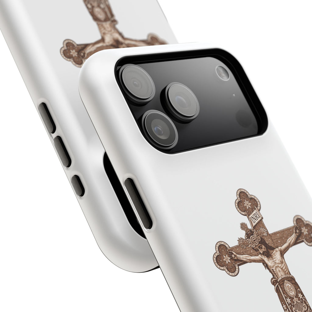 Magnetic Impact-Resistant Phone Case | Señor de la Misericordia Crucifix Design