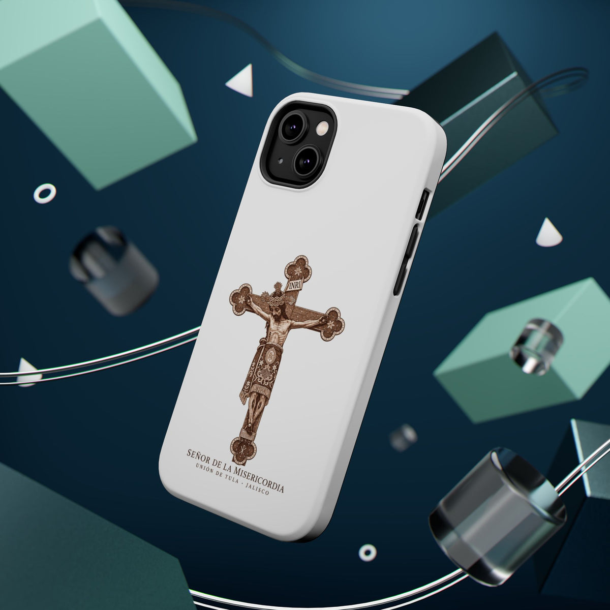 Magnetic Impact-Resistant Phone Case | Señor de la Misericordia Crucifix Design
