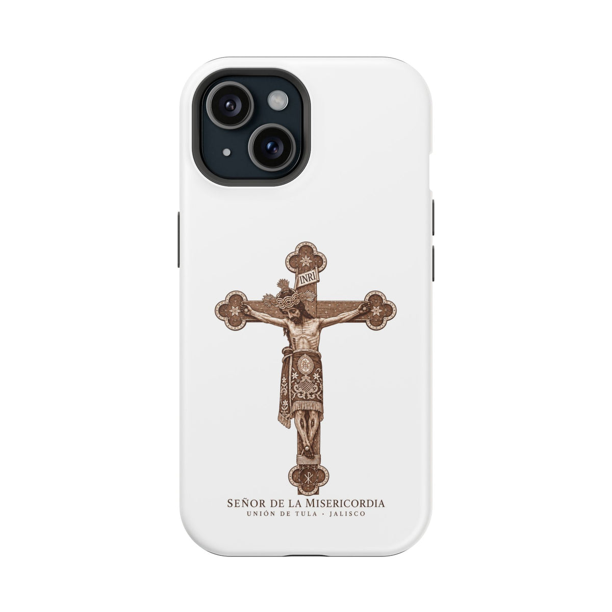 Magnetic Impact-Resistant Phone Case | Señor de la Misericordia Crucifix Design