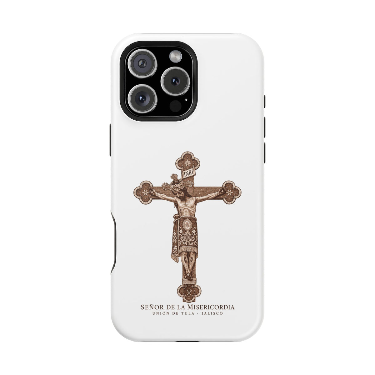 Magnetic Impact-Resistant Phone Case | Señor de la Misericordia Crucifix Design