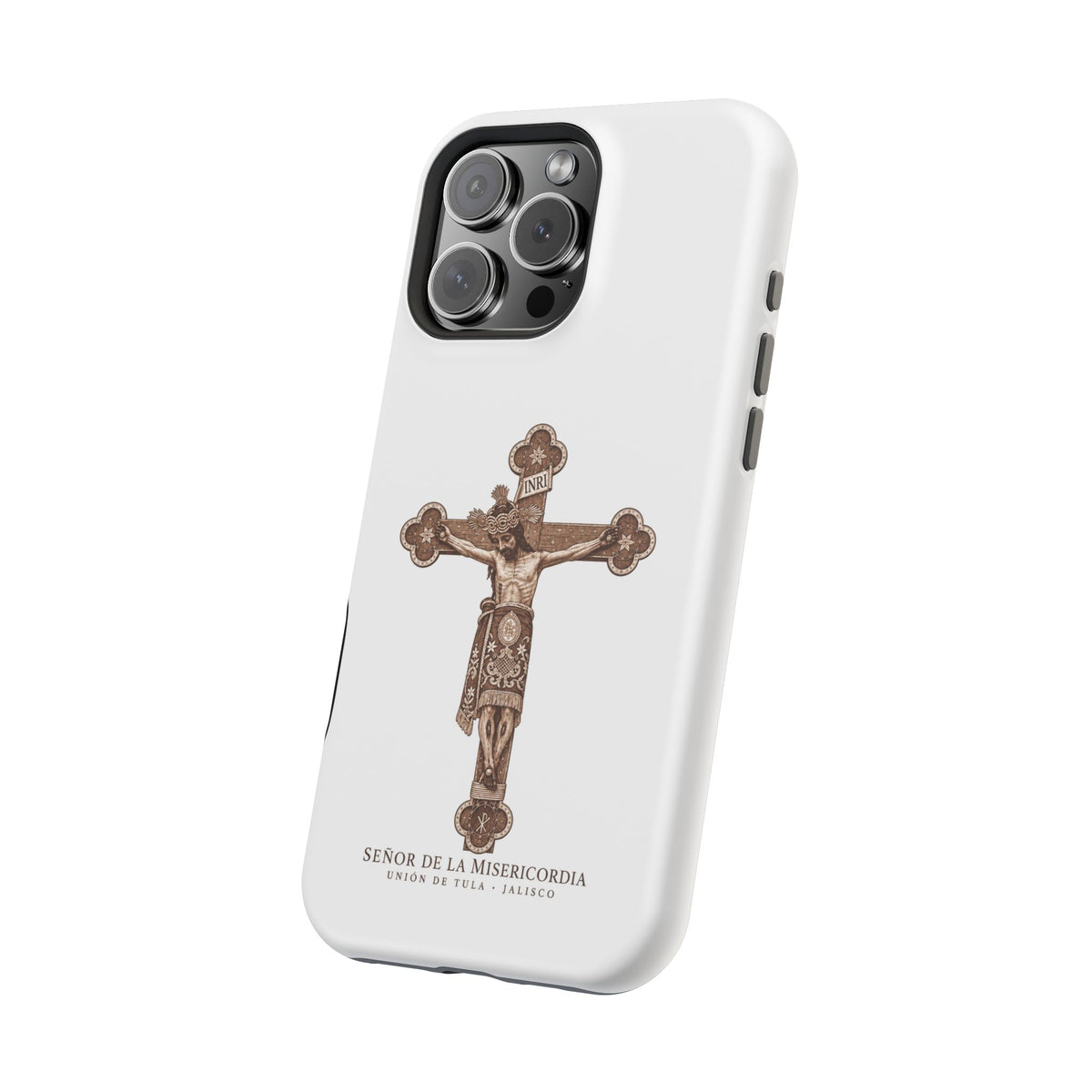 Magnetic Impact-Resistant Phone Case | Señor de la Misericordia Crucifix Design