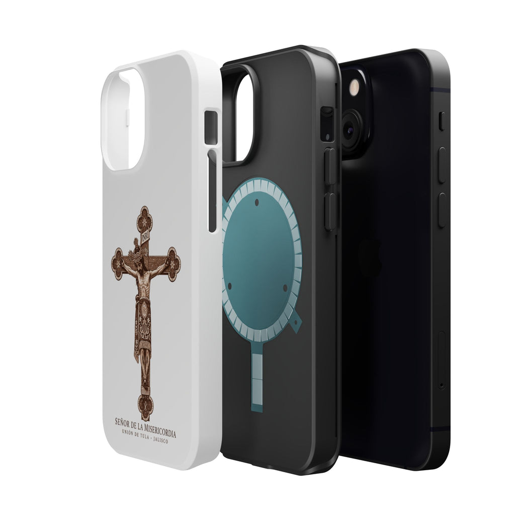 Magnetic Impact-Resistant Phone Case | Señor de la Misericordia Crucifix Design