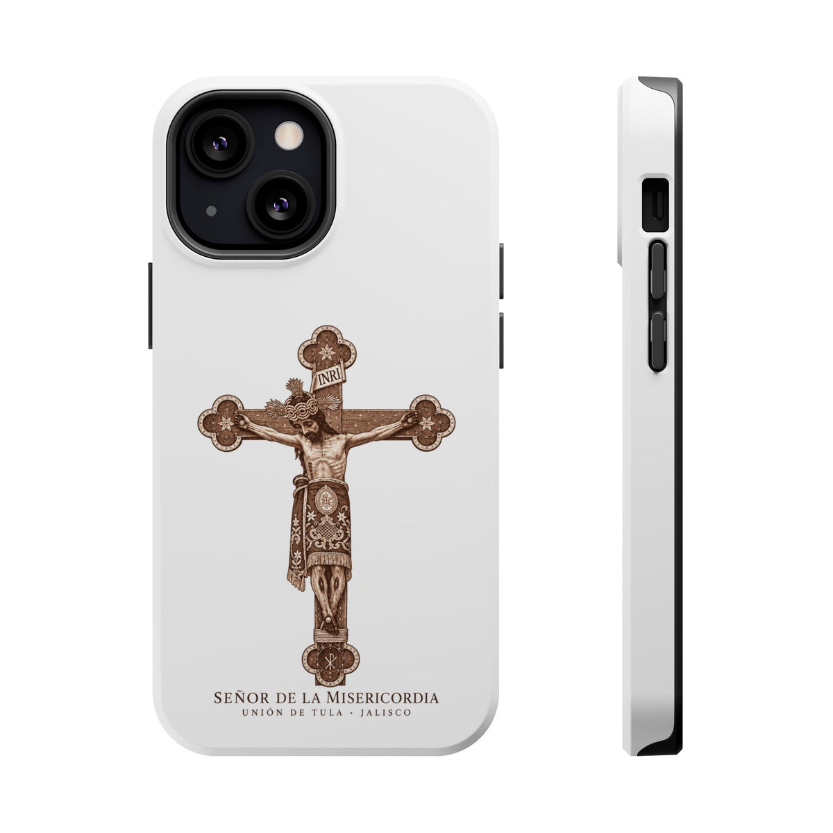 Magnetic Impact-Resistant Phone Case | Señor de la Misericordia Crucifix Design