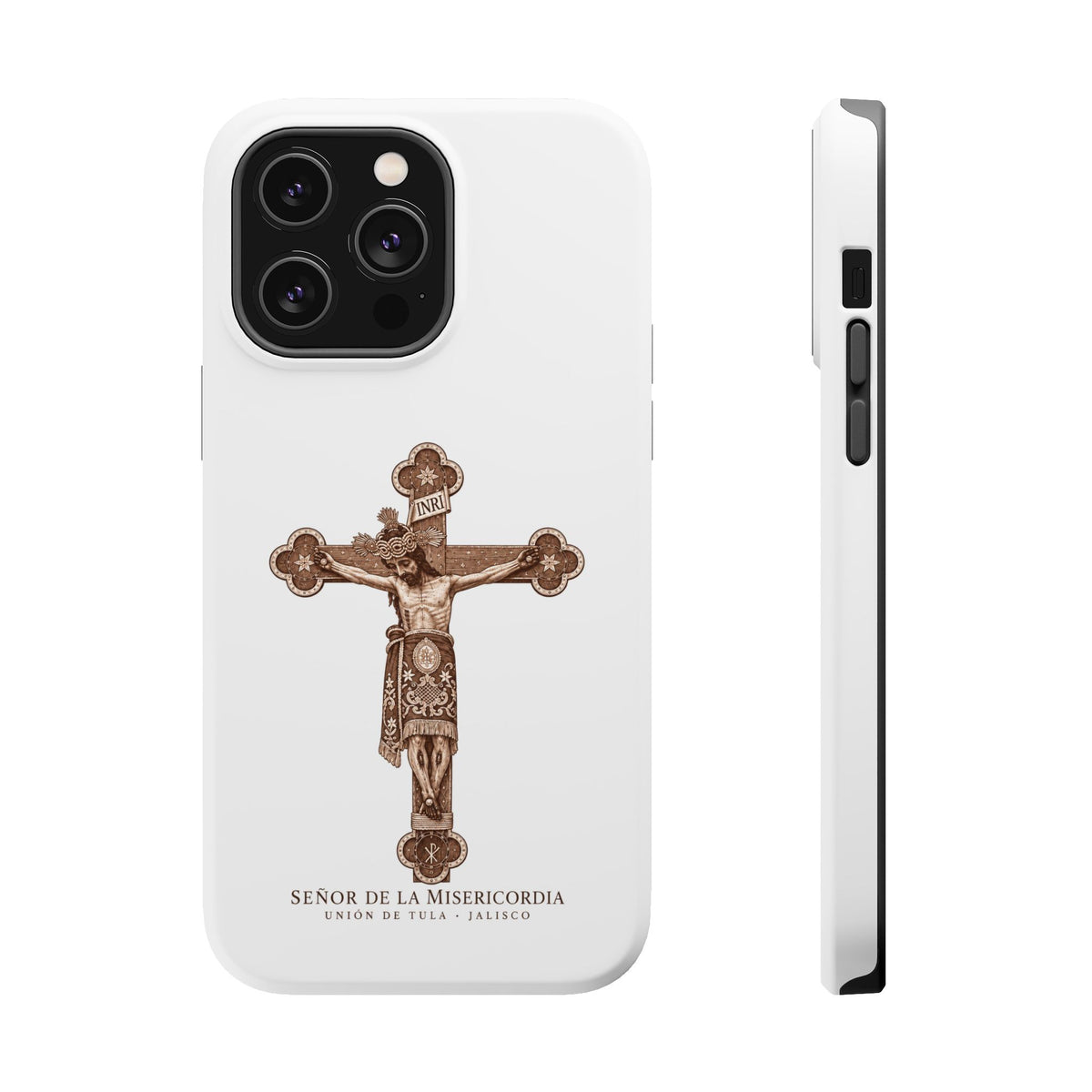 Magnetic Impact-Resistant Phone Case | Señor de la Misericordia Crucifix Design