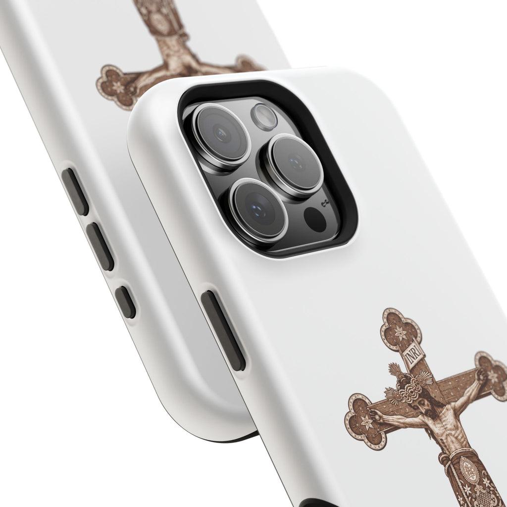 Magnetic Impact-Resistant Phone Case | Señor de la Misericordia Crucifix Design