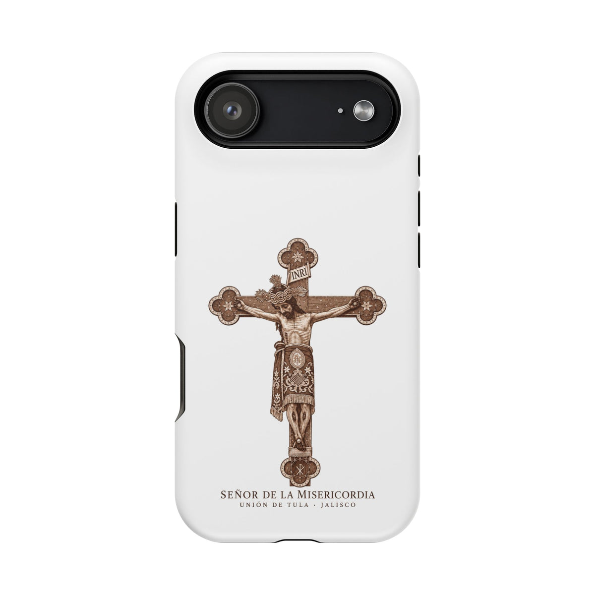Magnetic Impact-Resistant Phone Case | Señor de la Misericordia Crucifix Design