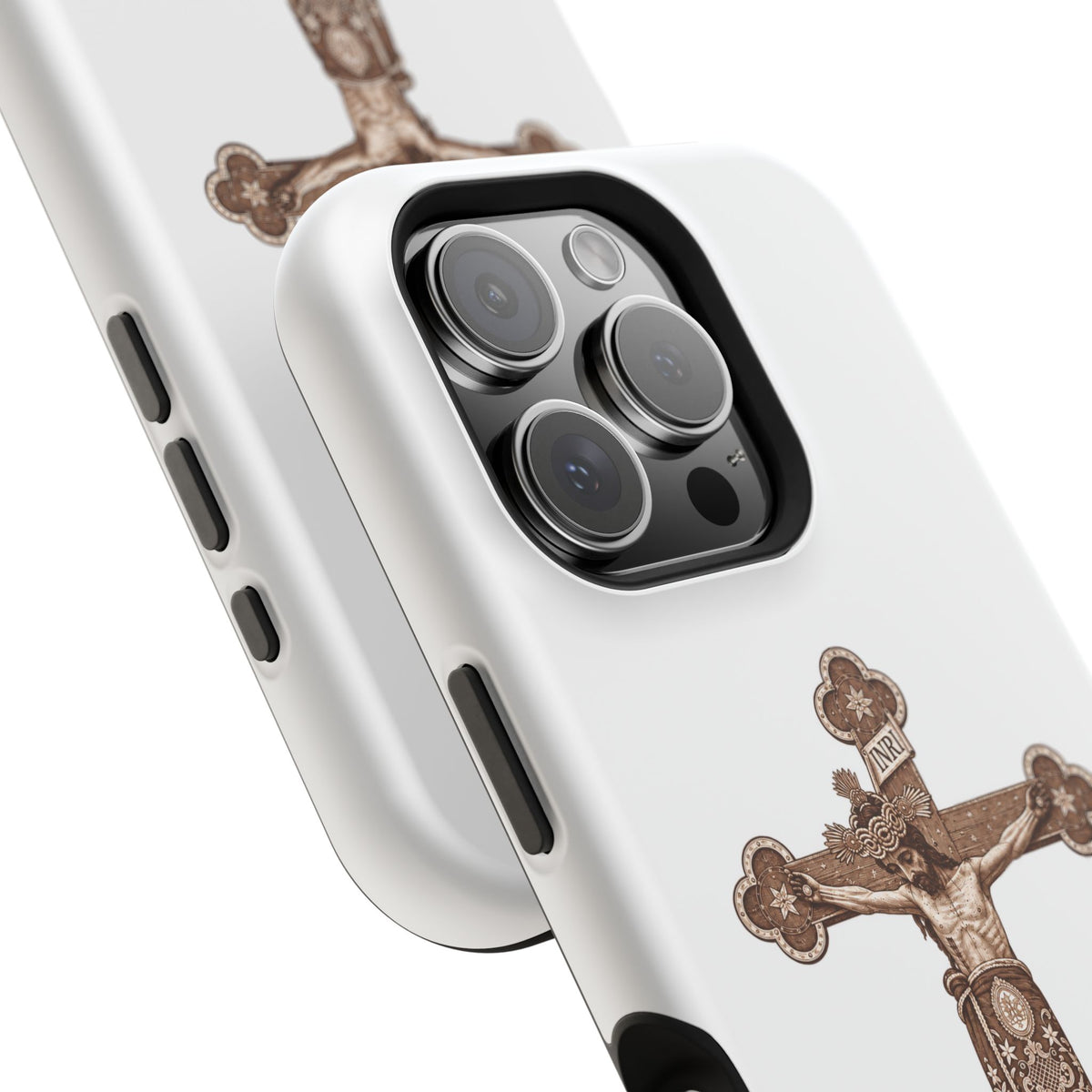 Magnetic Impact-Resistant Phone Case | Señor de la Misericordia Crucifix Design