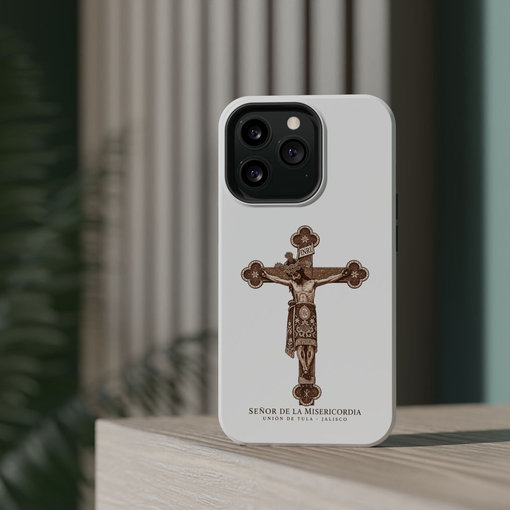 Magnetic Impact-Resistant Phone Case | Señor de la Misericordia Crucifix Design