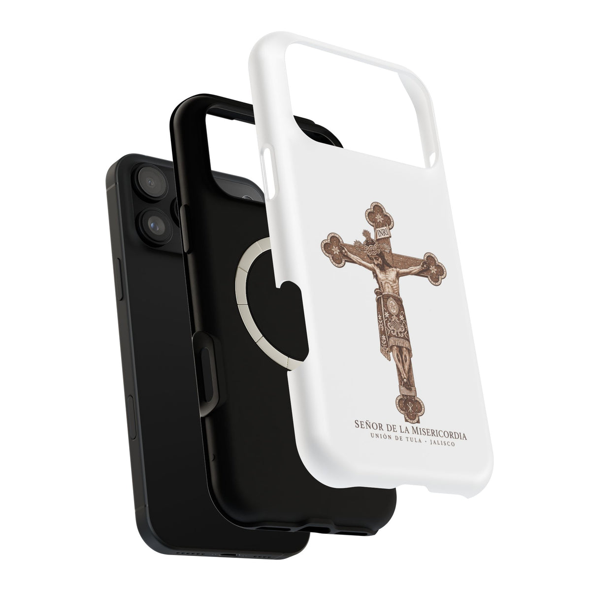 Magnetic Impact-Resistant Phone Case | Señor de la Misericordia Crucifix Design