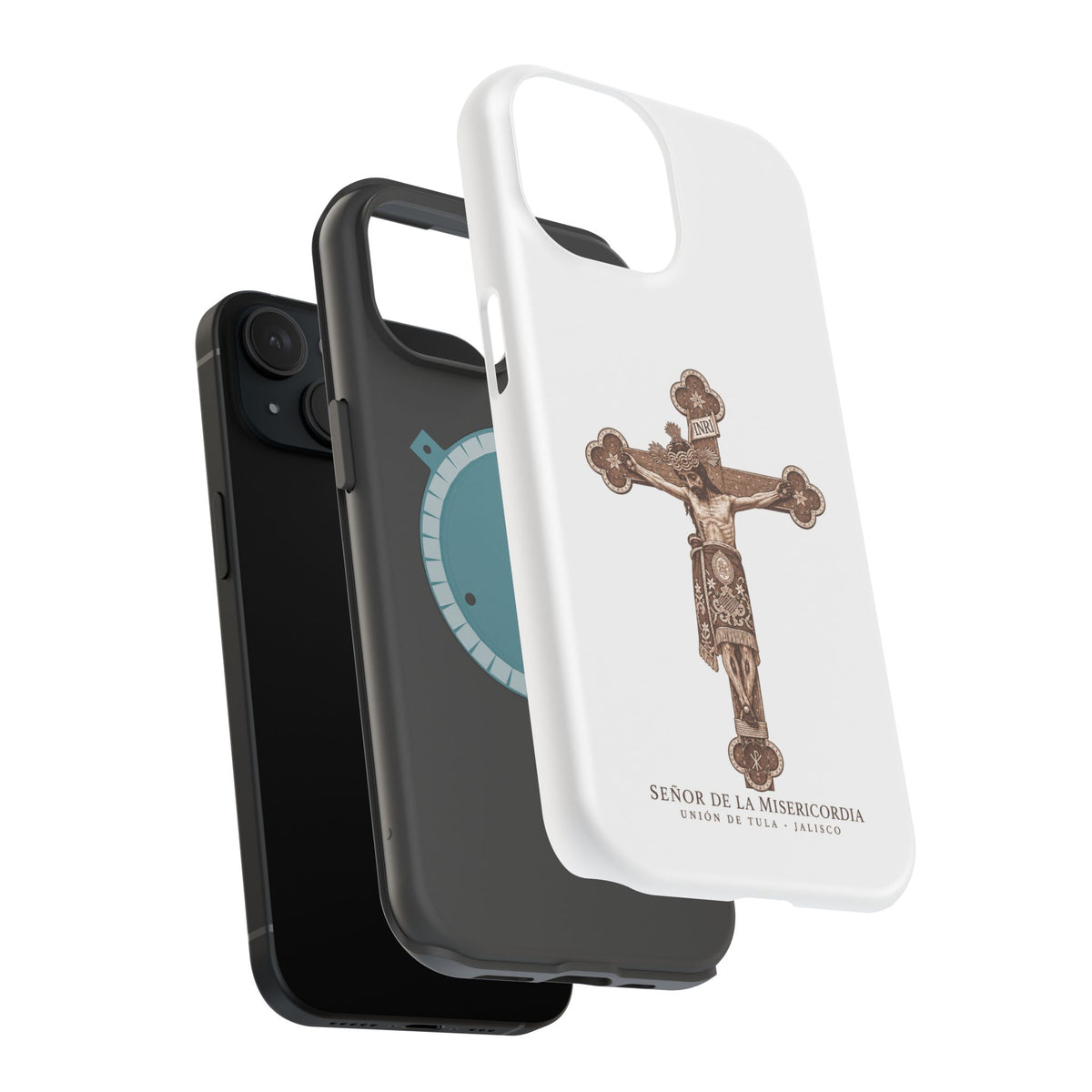 Magnetic Impact-Resistant Phone Case | Señor de la Misericordia Crucifix Design