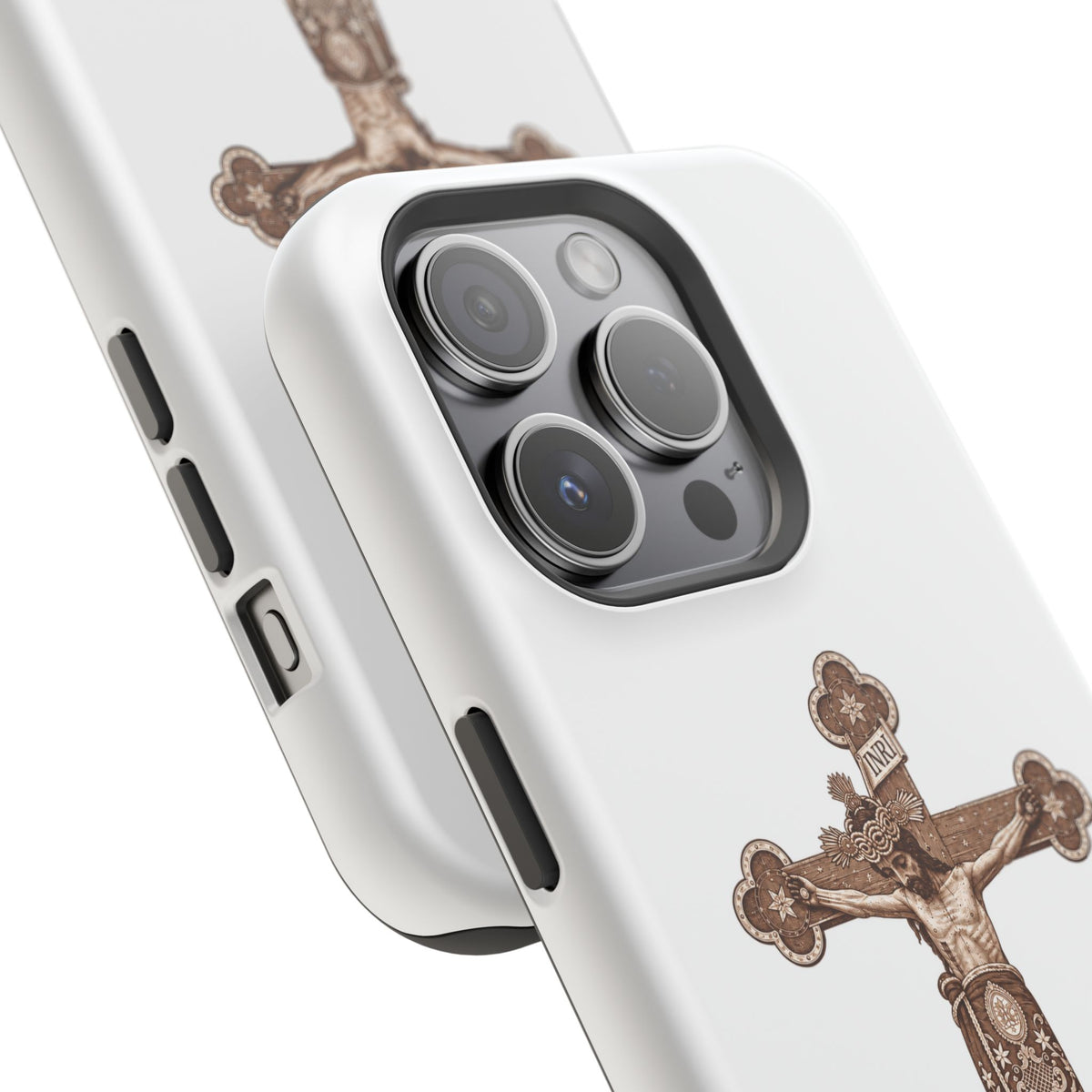Magnetic Impact-Resistant Phone Case | Señor de la Misericordia Crucifix Design