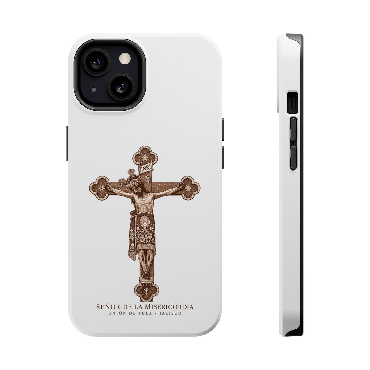 Magnetic Impact-Resistant Phone Case | Señor de la Misericordia Crucifix Design