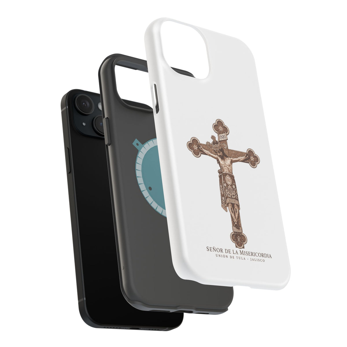 Magnetic Impact-Resistant Phone Case | Señor de la Misericordia Crucifix Design