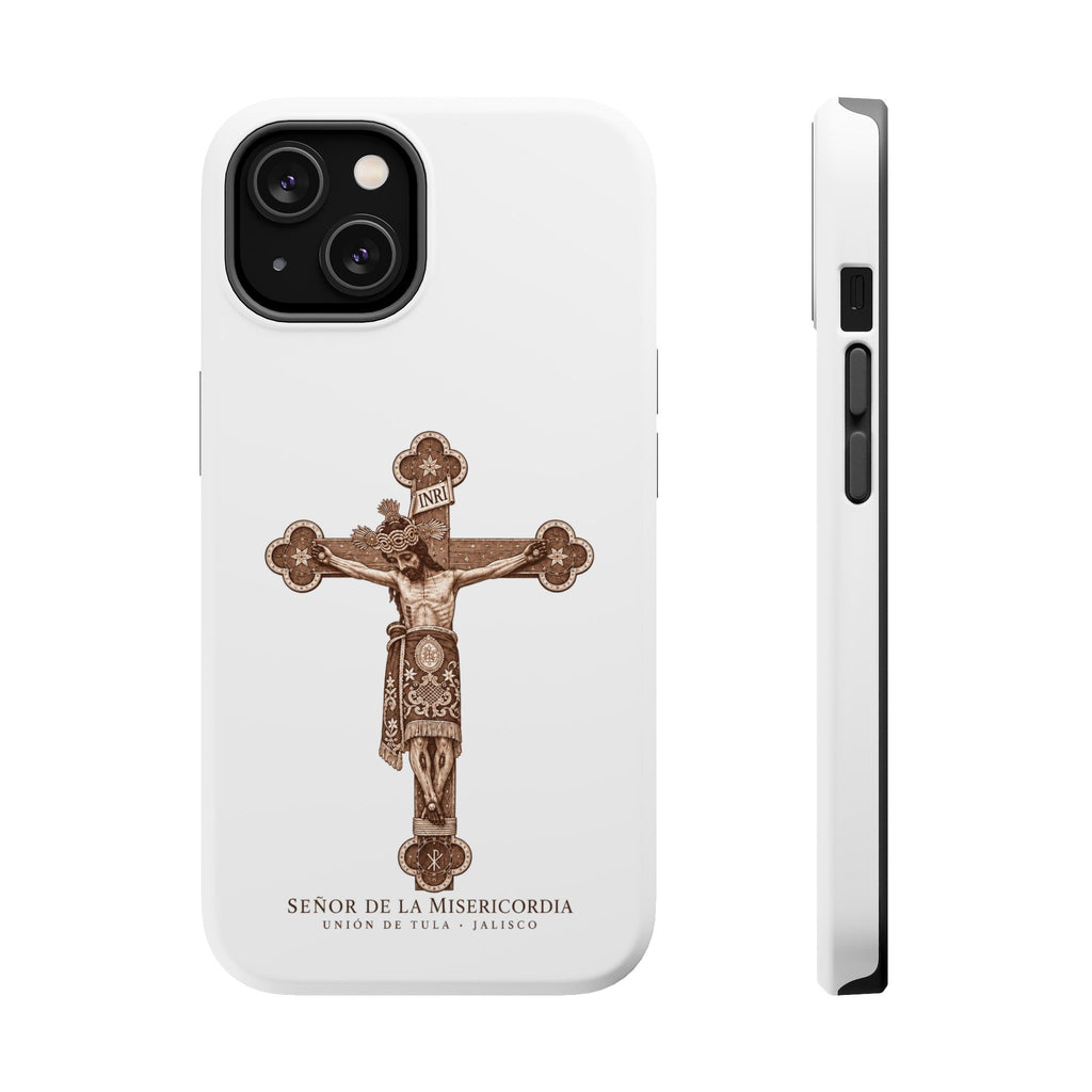Magnetic Impact-Resistant Phone Case | Señor de la Misericordia Crucifix Design