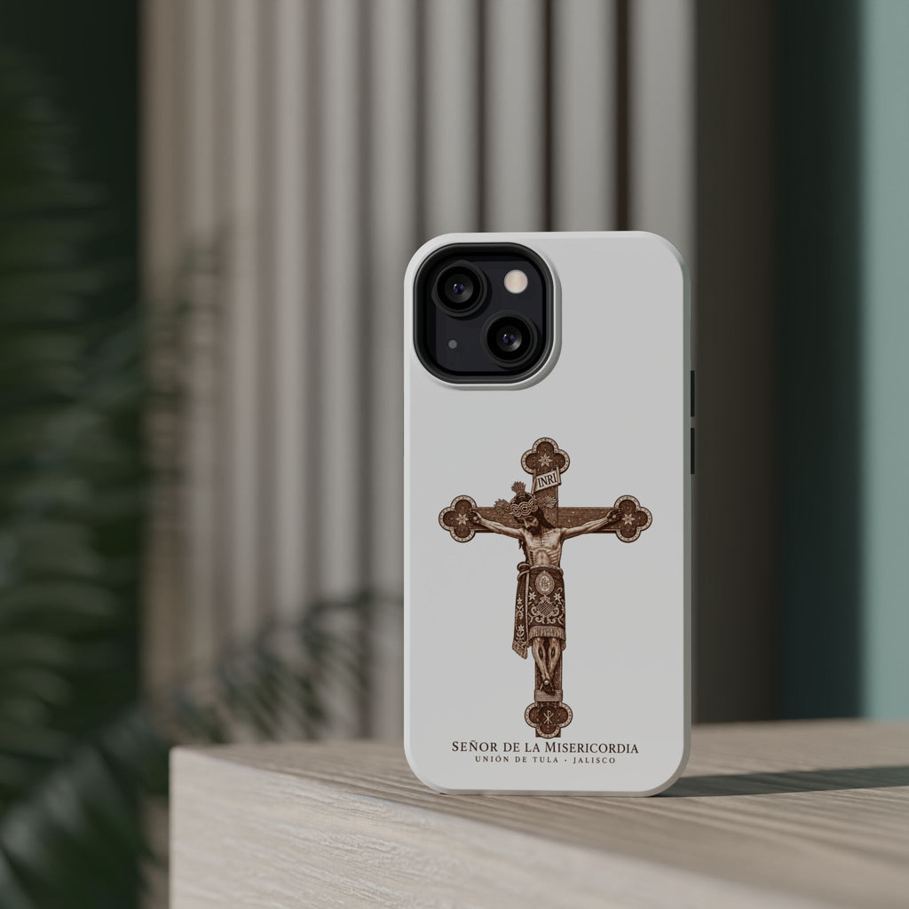 Magnetic Impact-Resistant Phone Case | Señor de la Misericordia Crucifix Design