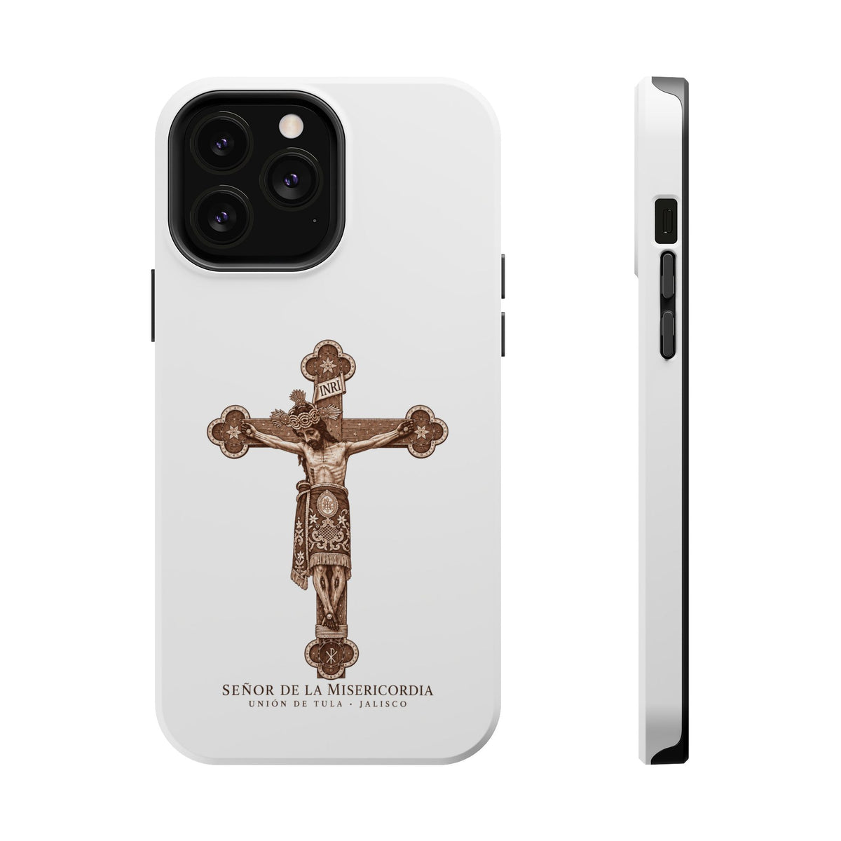 Magnetic Impact-Resistant Phone Case | Señor de la Misericordia Crucifix Design