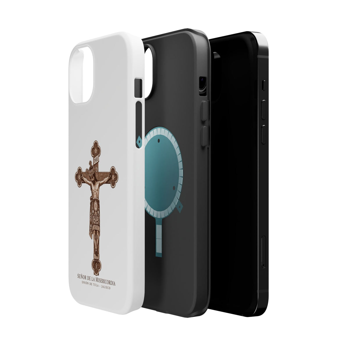 Magnetic Impact-Resistant Phone Case | Señor de la Misericordia Crucifix Design