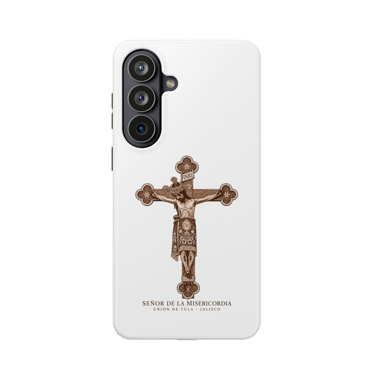 Magnetic Impact-Resistant Phone Case | Señor de la Misericordia Crucifix Design