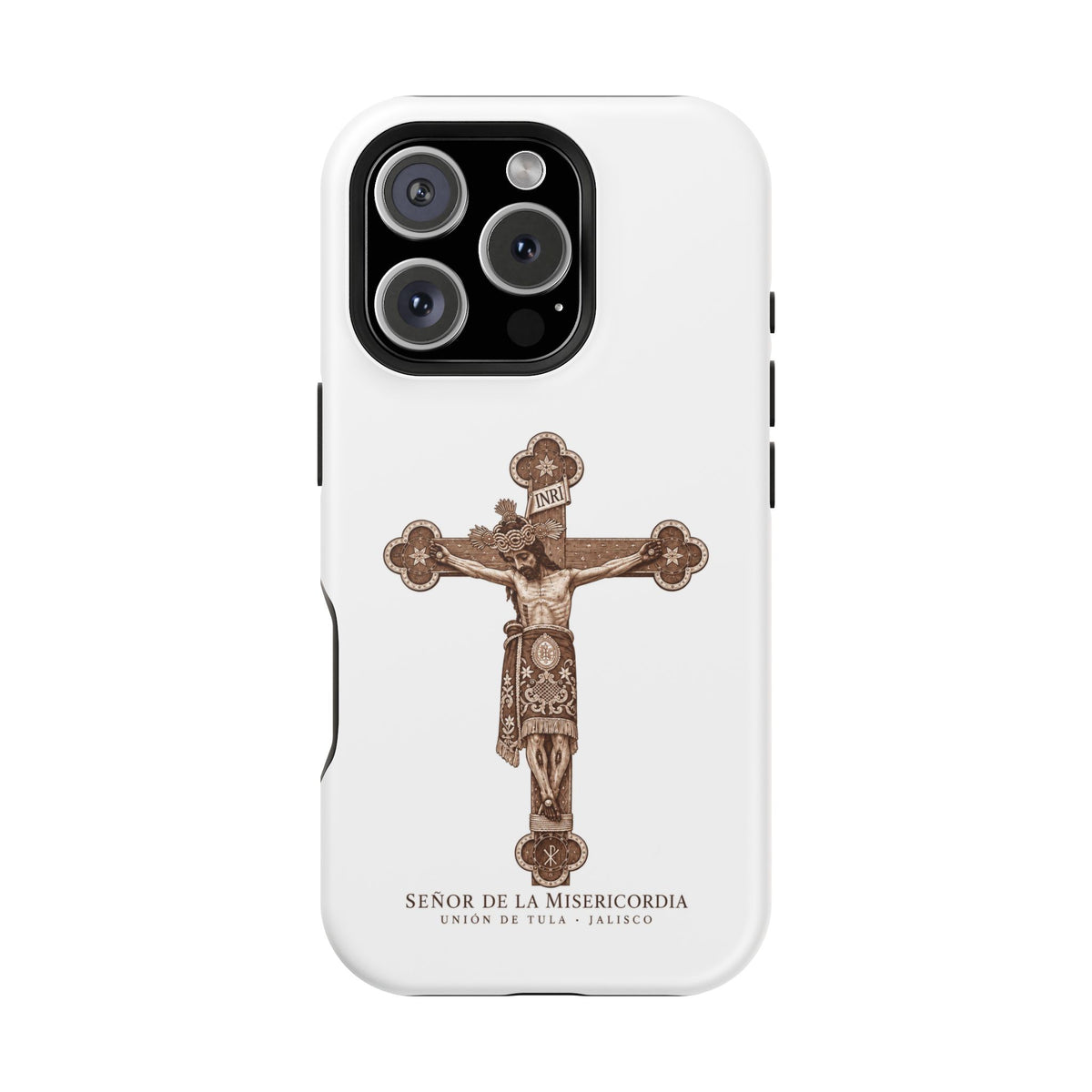 Magnetic Impact-Resistant Phone Case | Señor de la Misericordia Crucifix Design
