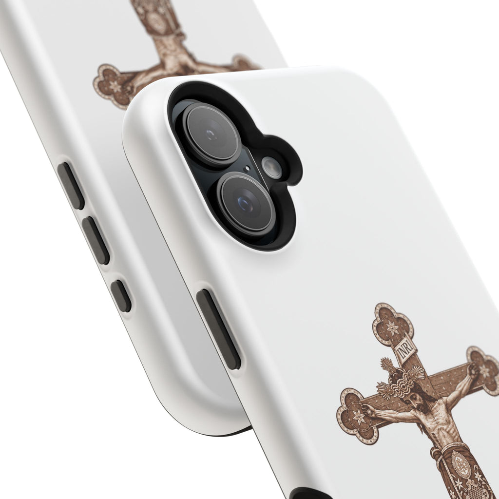 Magnetic Impact-Resistant Phone Case | Señor de la Misericordia Crucifix Design