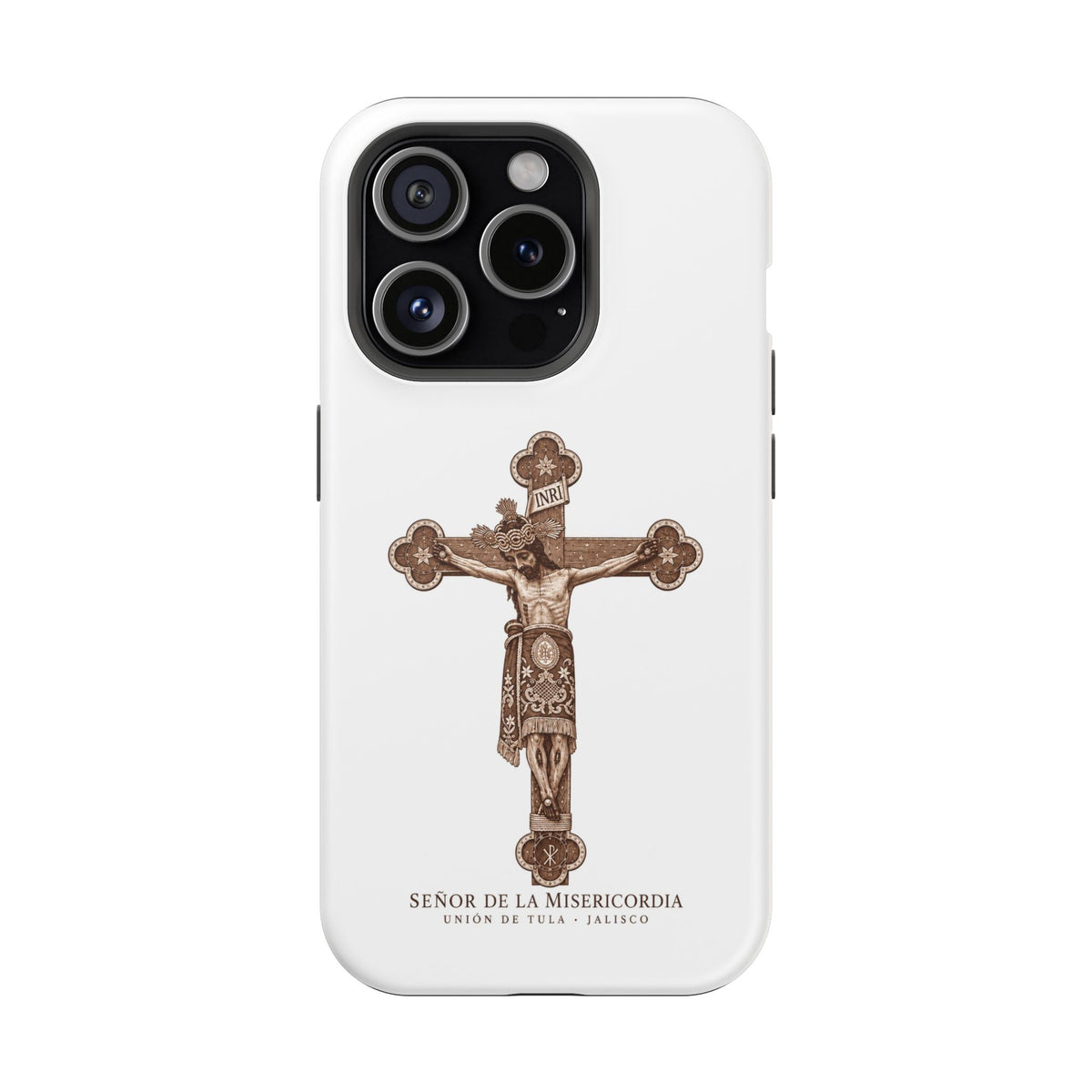Magnetic Impact-Resistant Phone Case | Señor de la Misericordia Crucifix Design