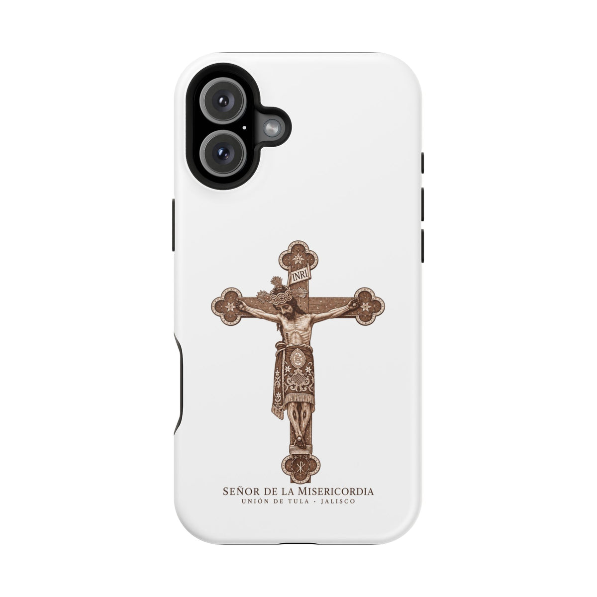 Magnetic Impact-Resistant Phone Case | Señor de la Misericordia Crucifix Design