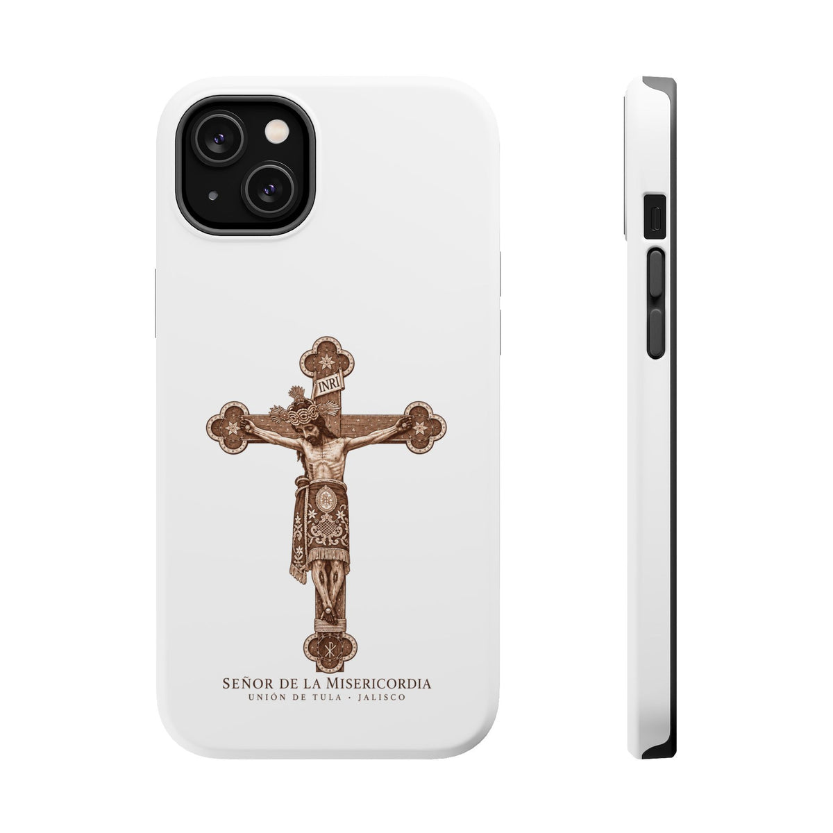 Magnetic Impact-Resistant Phone Case | Señor de la Misericordia Crucifix Design