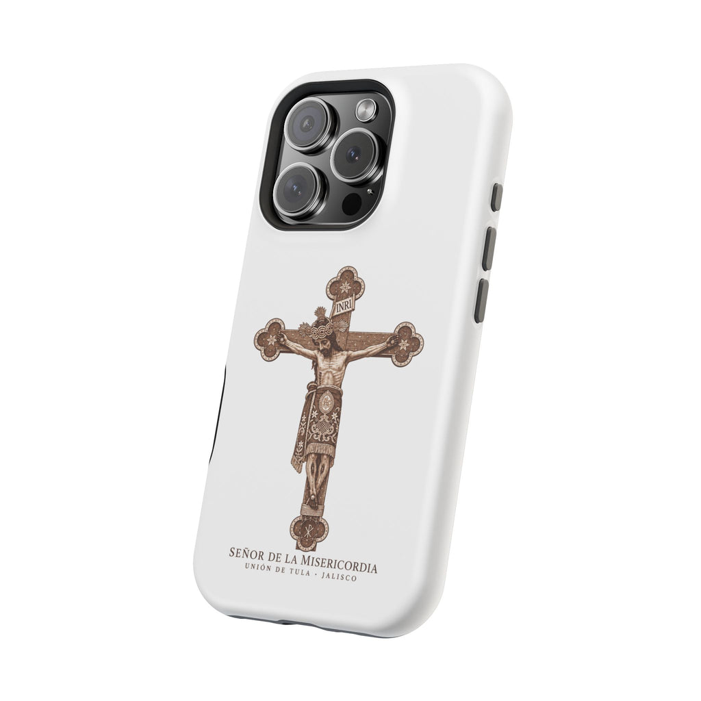 Magnetic Impact-Resistant Phone Case | Señor de la Misericordia Crucifix Design