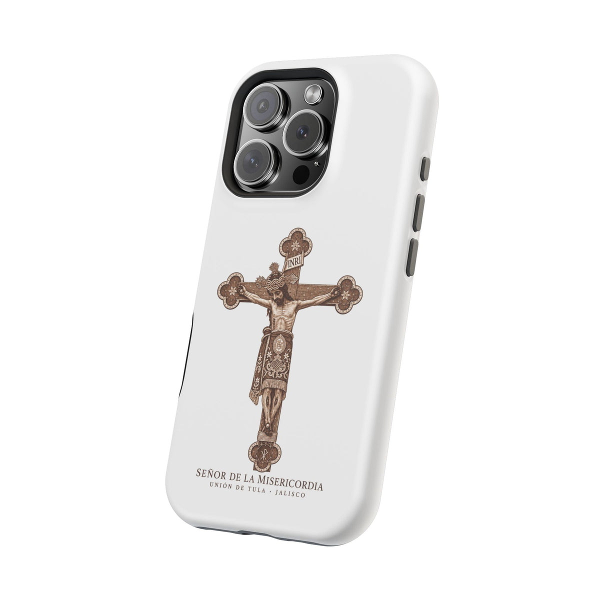 Magnetic Impact-Resistant Phone Case | Señor de la Misericordia Crucifix Design