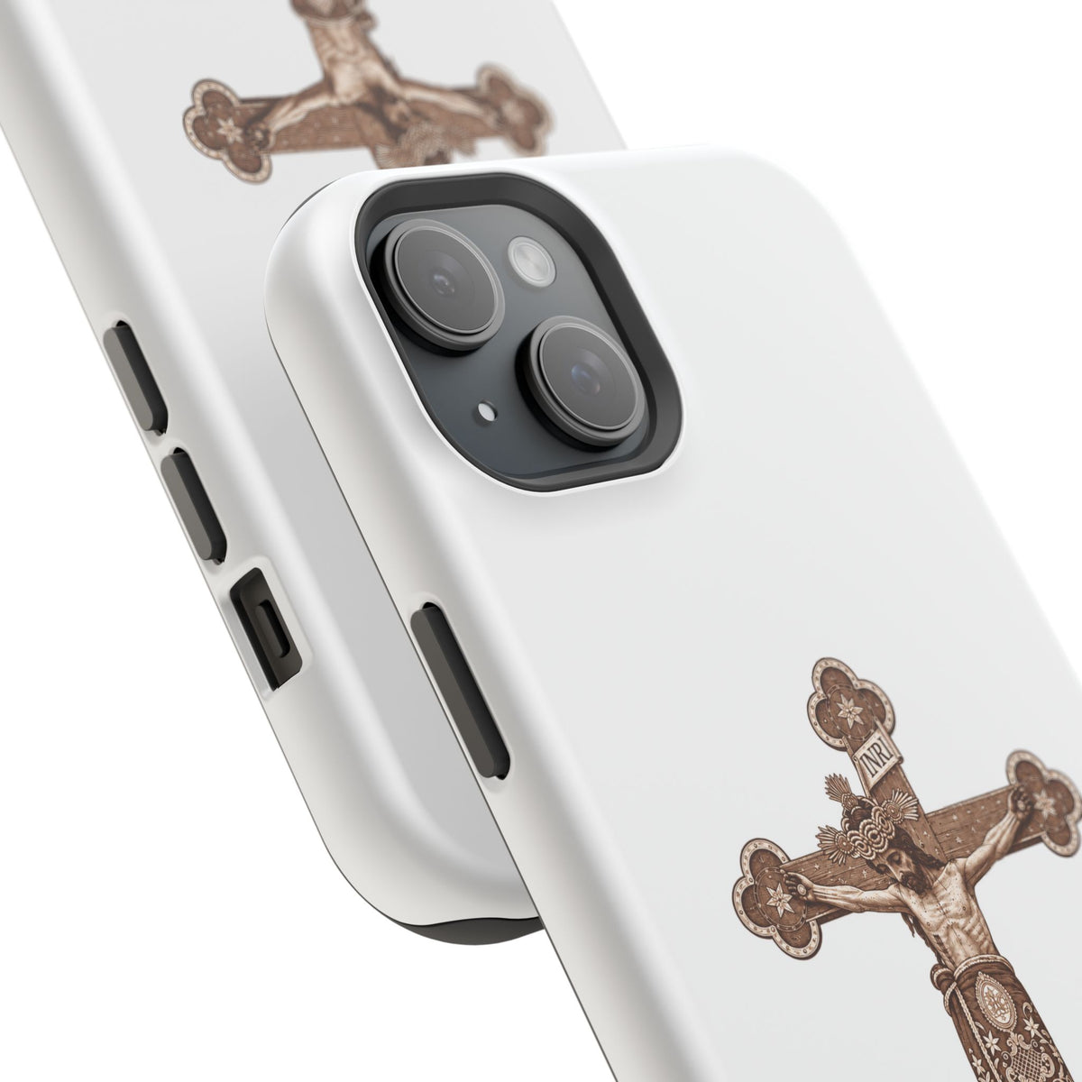 Magnetic Impact-Resistant Phone Case | Señor de la Misericordia Crucifix Design